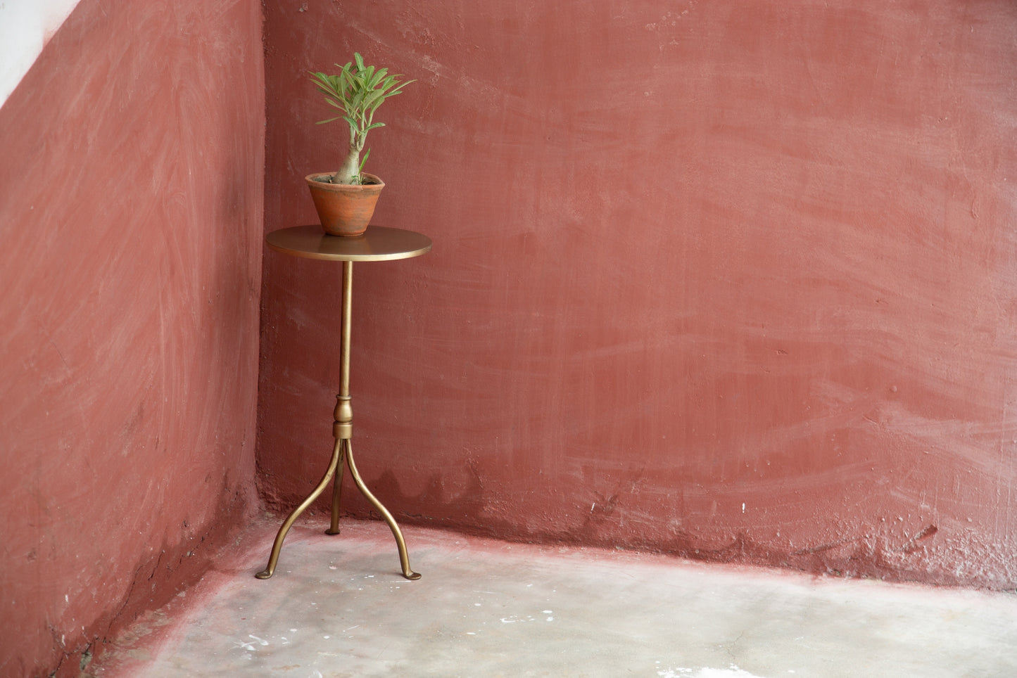 Evans Iron Pedestal - Brass
