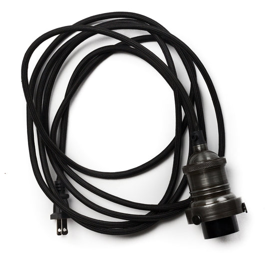 12ft Cord, Socket + Plug In Kit - Steel