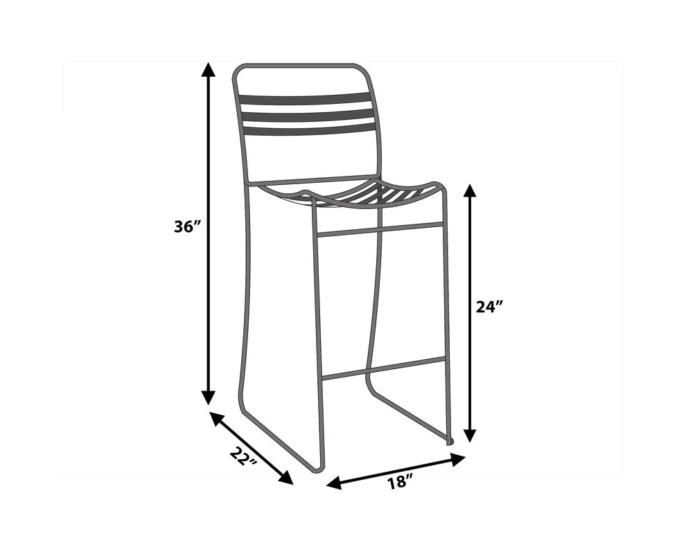 Tobin Stacking Counter Stool ( Set of 2 )