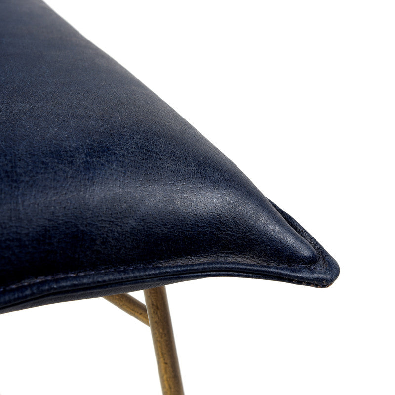 Carlson Leather Dining Chair - Blue ( Set of 2 )