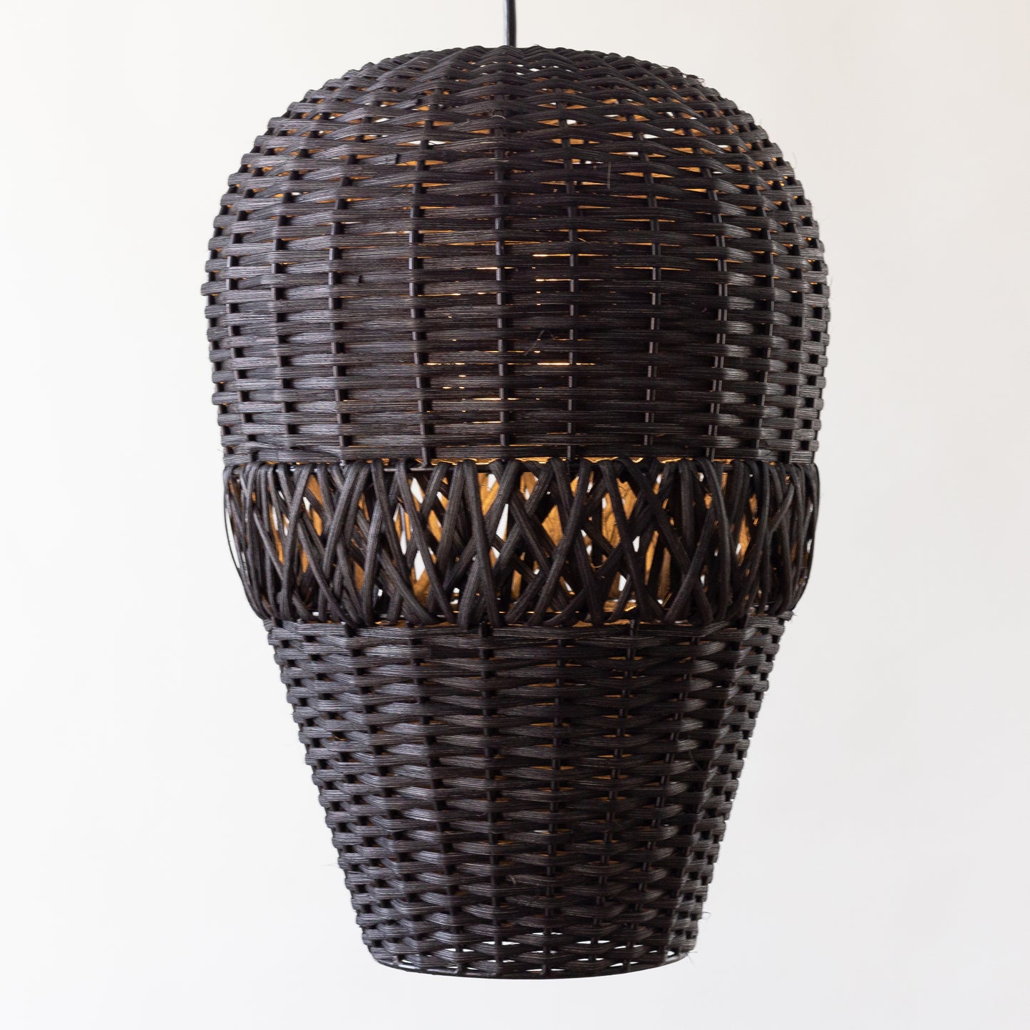 Bean Rattan Light - Black