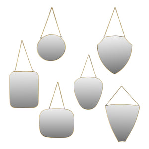 Brass Mirrors - Set of 6