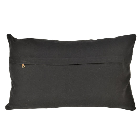 Charolette Leather Cushion - Charcoal
