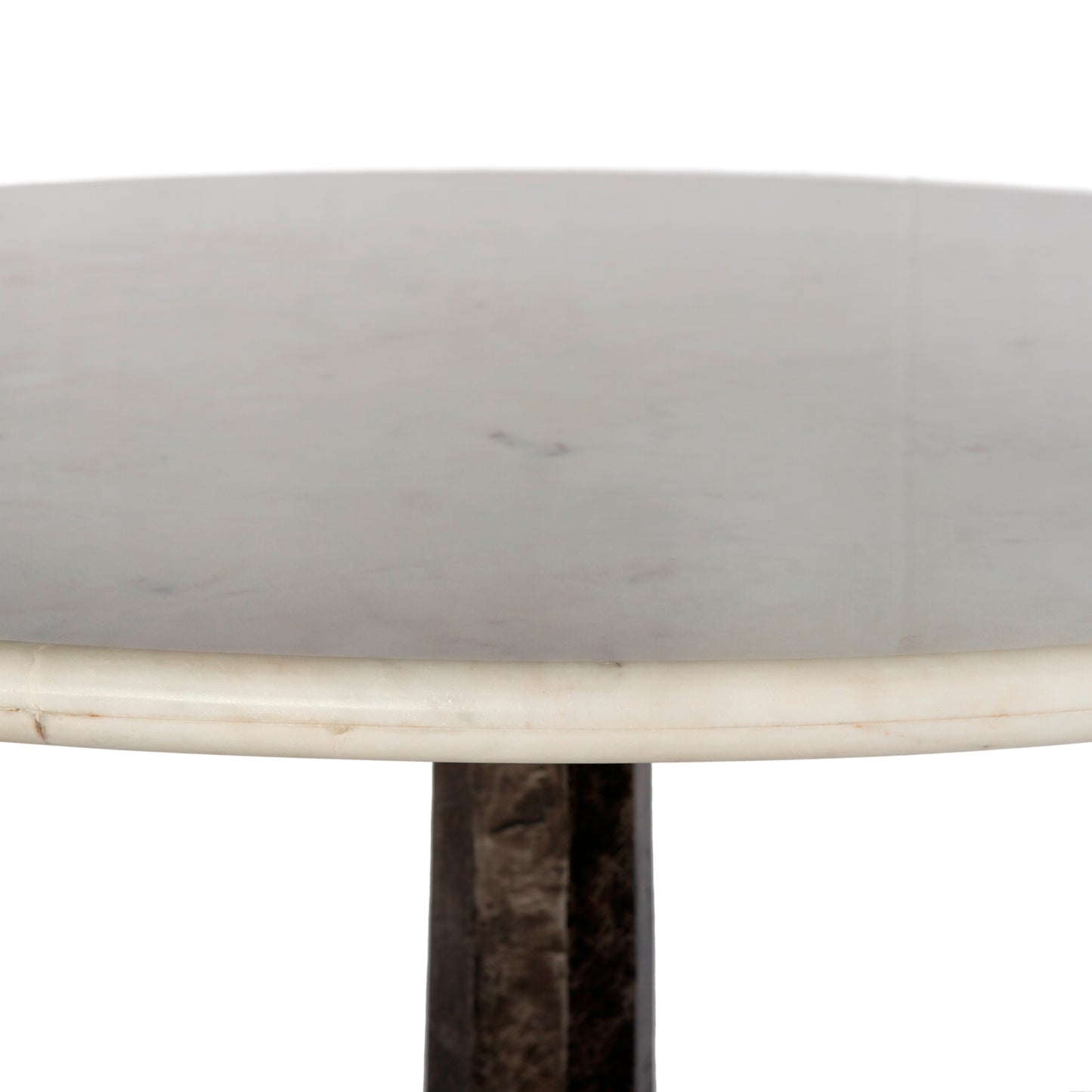 Argus Marble Round Dining Table With Iron Base
