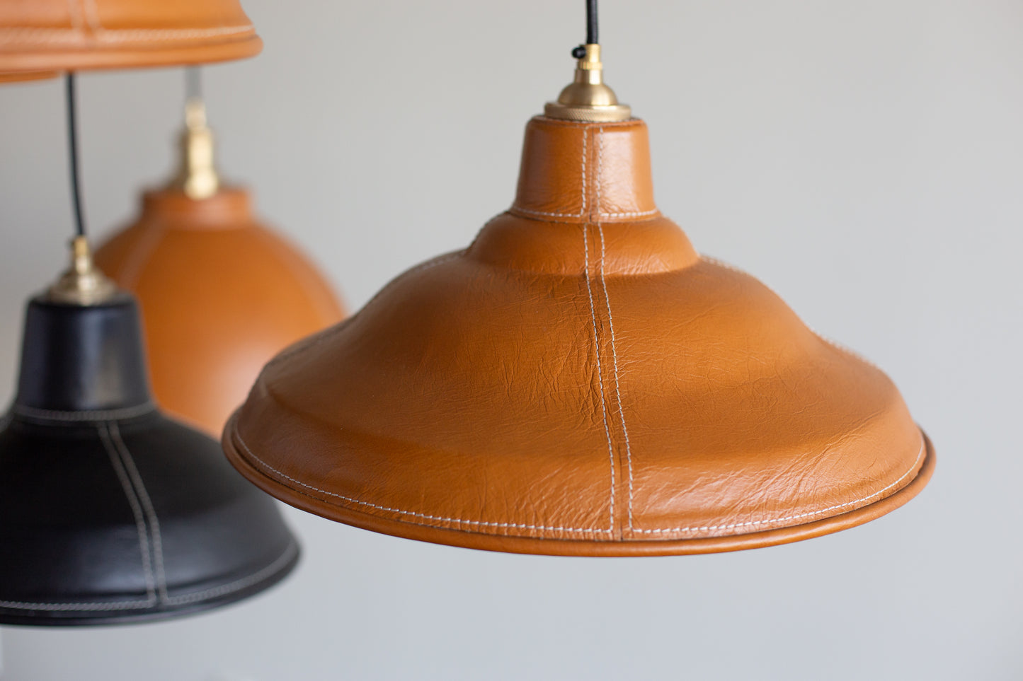 Leather Shades - Tobacco + Brass