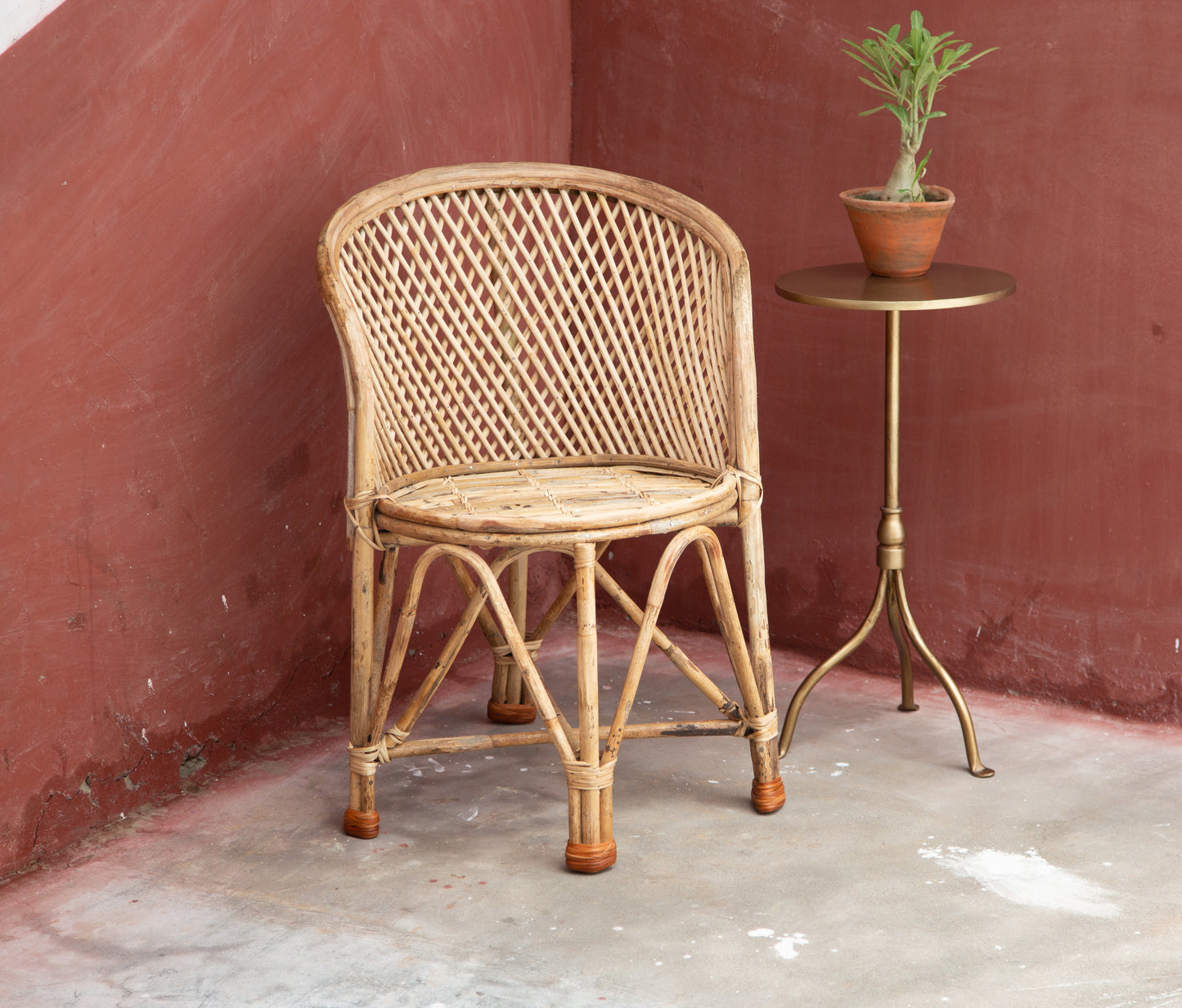 Evans Iron Pedestal - Brass