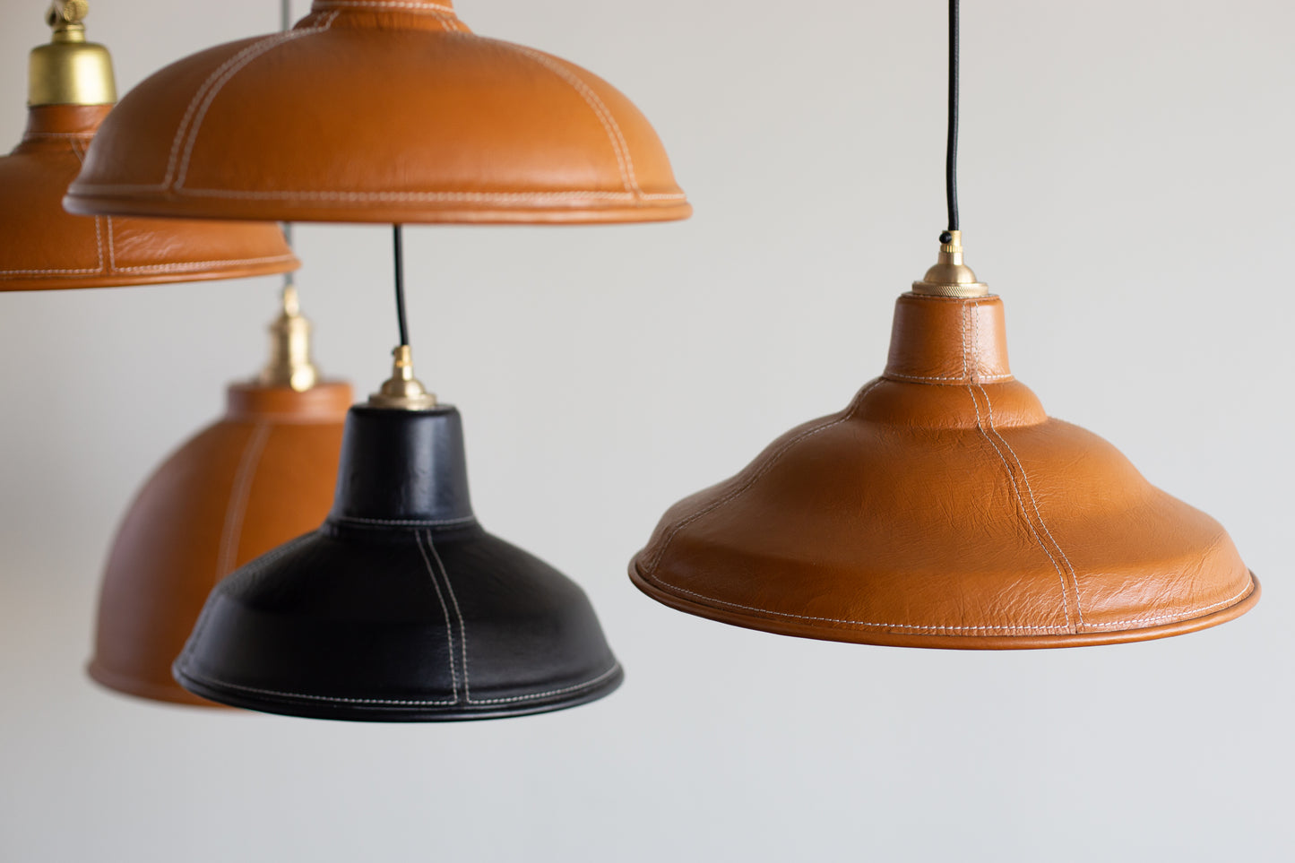 Leather Shades - Tobacco + Brass