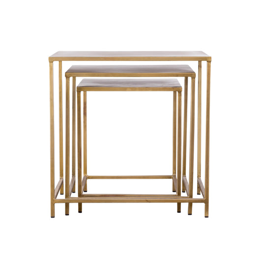 Pollock Nesting Tables - Brass (Set of 3)