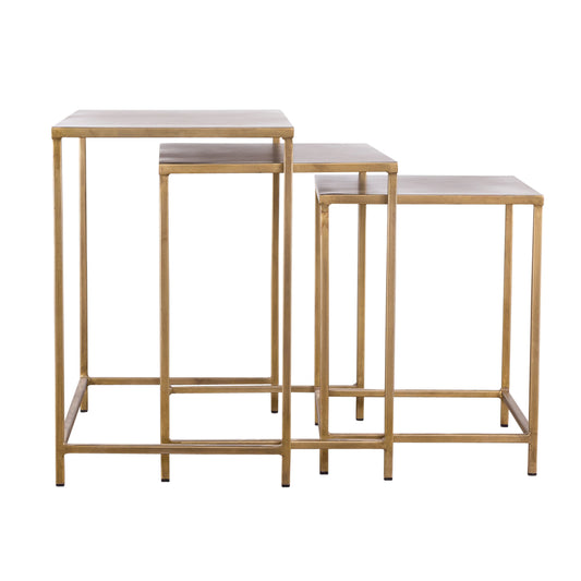 Pollock Nesting Tables - Brass (Set of 3)
