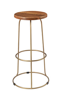 Wilco Bar Stool - Brass