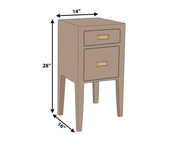 Cowdell 2 Drawer End Table