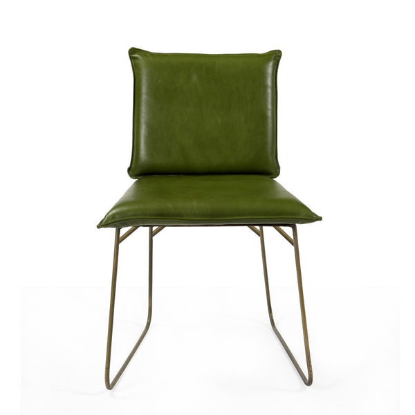 Carlson Leather Dining Chair - Green ( Set of 2 )