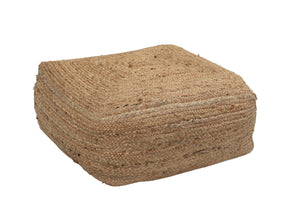 Square Jute Pouf - Small