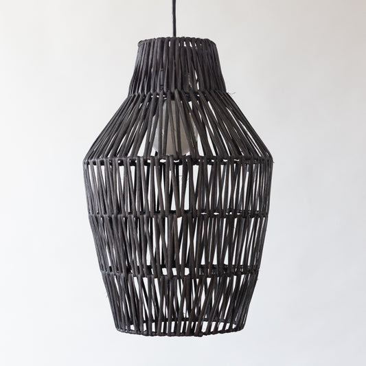 Pineapple Rattan Light - Black