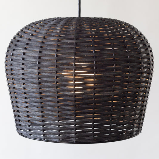 Dome Rattan Light - Black
