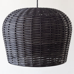 Dome Rattan Light - Black