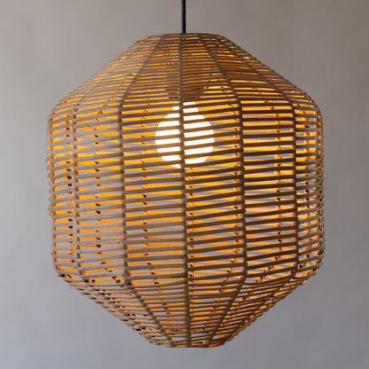 Hexagon Rattan Light