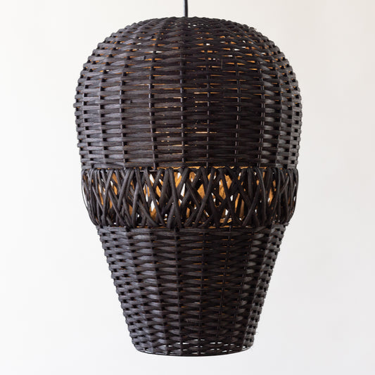 Bean Rattan Light - Black