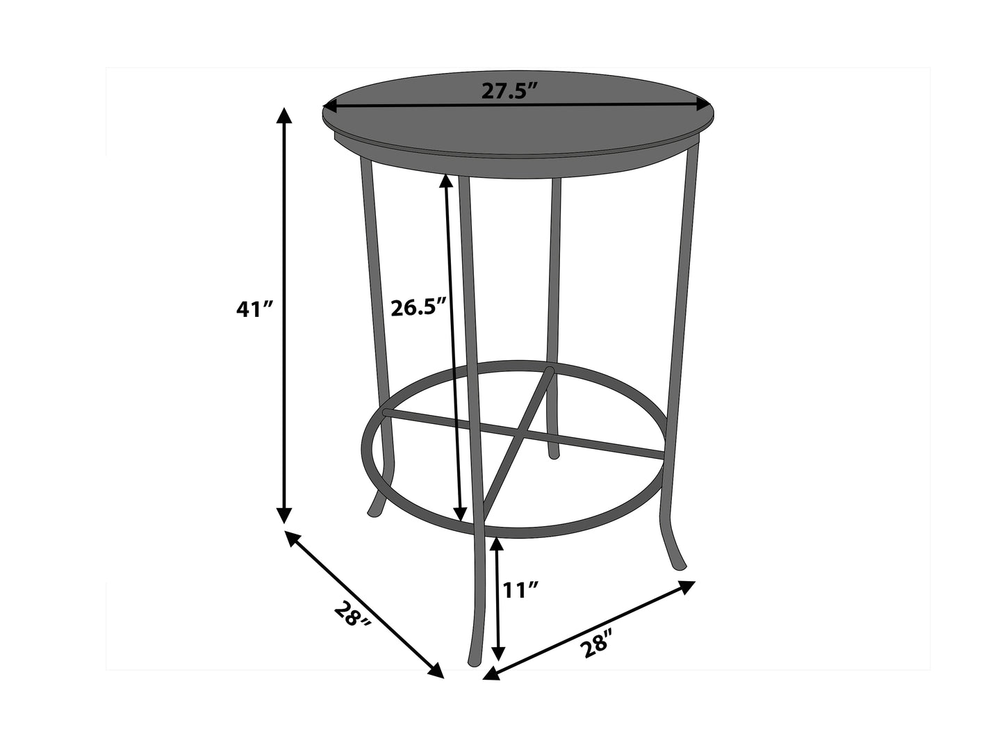 Grace Bistro Bar Table