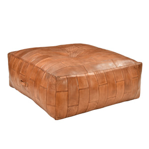 Eastwood Leather Ottoman - Square
