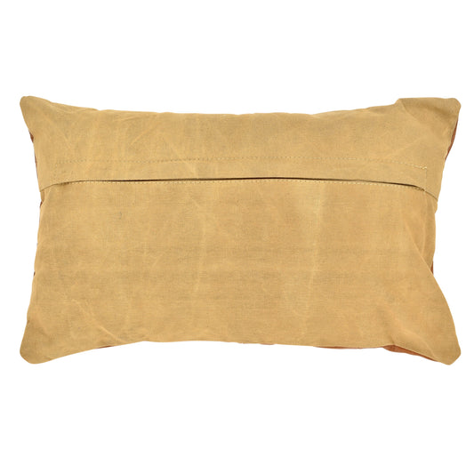 Charolette Leather Cushion - Tobacco