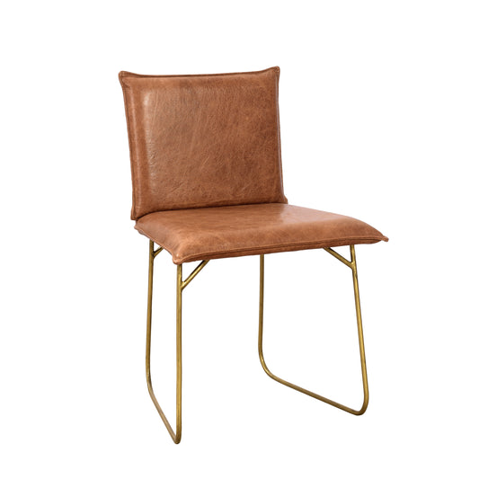 Carlson Leather Dining Chair - Tobacco (Set of 2)