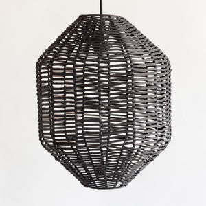 Hexagon Rattan Light - Black